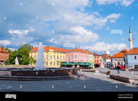 Trg Slobode, old town, Tuzla, Bosnia and Herzegovina Stock Photo - Alamy