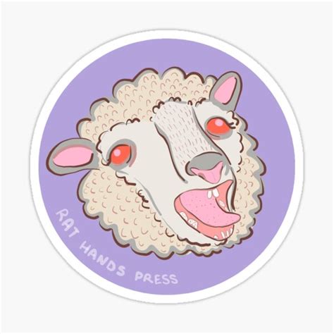 "Screaming Sheep" Sticker for Sale by Punkylynne | Redbubble