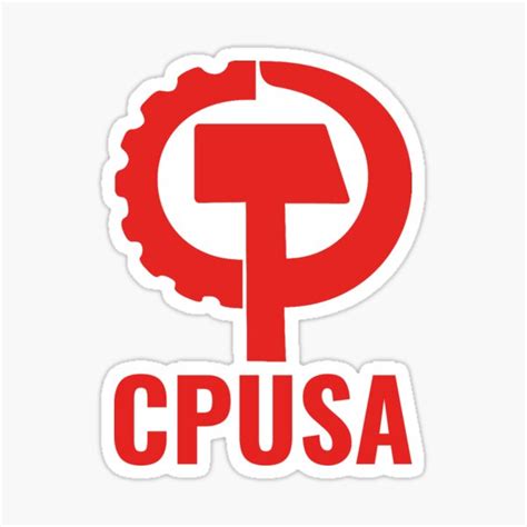 "CPUSA Communist Party of the USA" Sticker for Sale by ArtFay | Redbubble