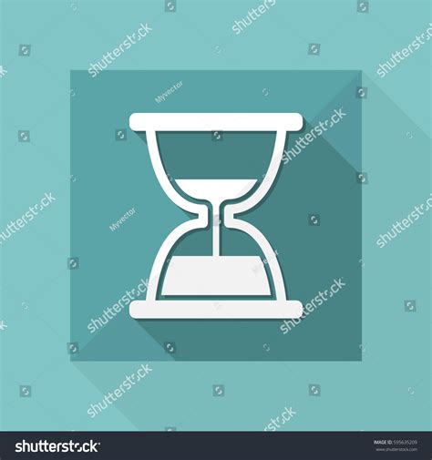 Vector Illustration Single Isolated Clepsydra Icon Stock Vector ...