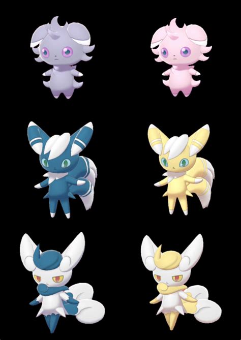 Shiny Espurr family comparison : r/TheSilphRoad