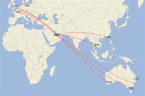 Where Has Qatar Airways Flown The Airbus A380?