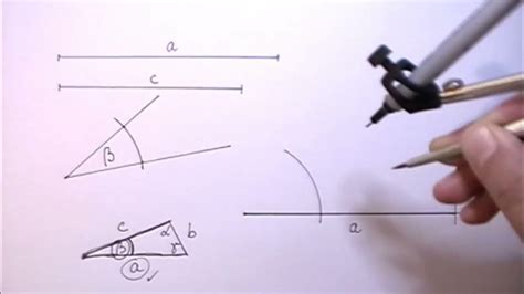 Constructing triangles SAS - YouTube