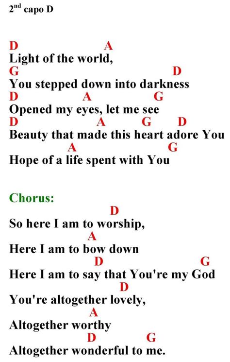 Pin by Holly Smith on Guitar Chords for songs | Worship lyrics, Lyrics and chords, Ukulele ...