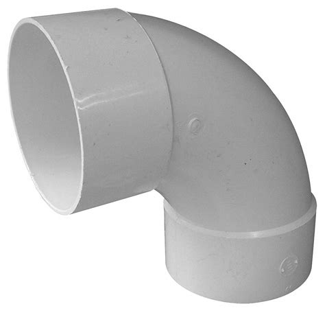 GENOVA PVC Sanitary Elbow, 90 Degrees, Hub, 6 in Pipe Size - Pipe ...