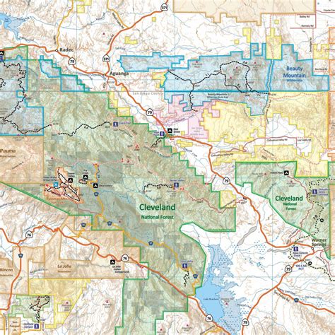 San Diego County Trail Map - Calico Maps