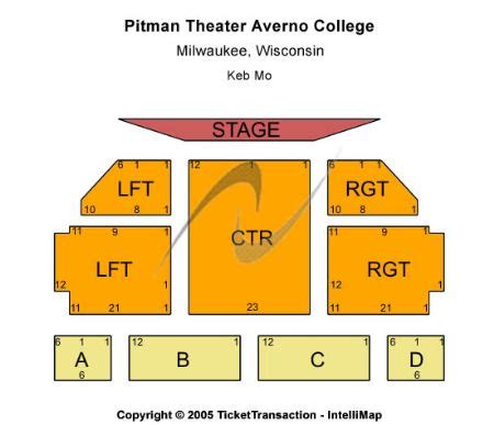 Pitman Theatre Tickets and Pitman Theatre Seating Chart - Buy Pitman Theatre Milwaukee Tickets ...