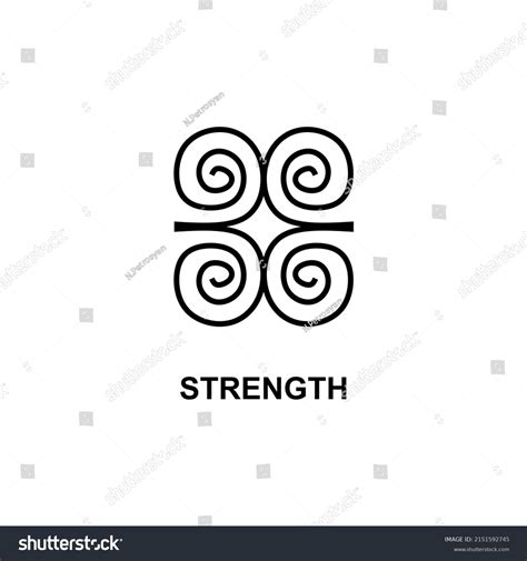 Cherokee Indian Symbol Strength India Icon Stock Vector (Royalty Free ...