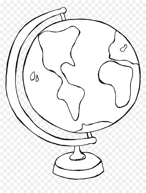 Globe Black And White Globe Clipart Black And White - Black And White Clip Art Of Globe, HD Png ...