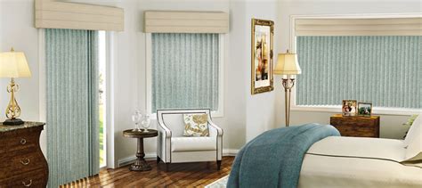 GREEN VERTICAL BLINDS - SOFT VALANCE Hunter Douglas Cadence Bedroom ...