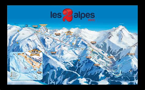 Les 2 Alpes Trail map - Freeride