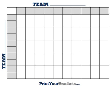 Football Pool Sheets - Sample Template