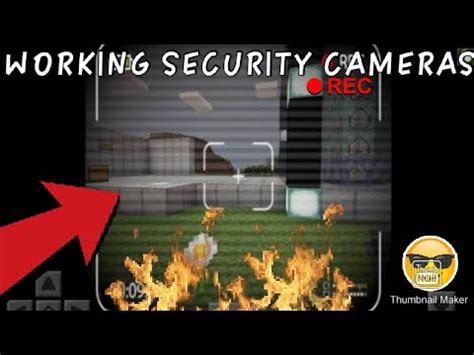 WORKING SECURITY CAMERAS On Minecraft PE - YouTube