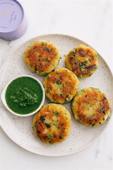 Crispy Aloo Potato Patties Recipe: Classic Indian Street Food Snack ...