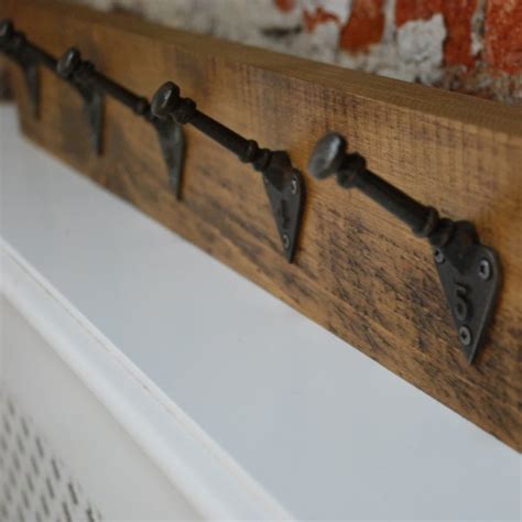 Numbered Rustic Coat Hooks