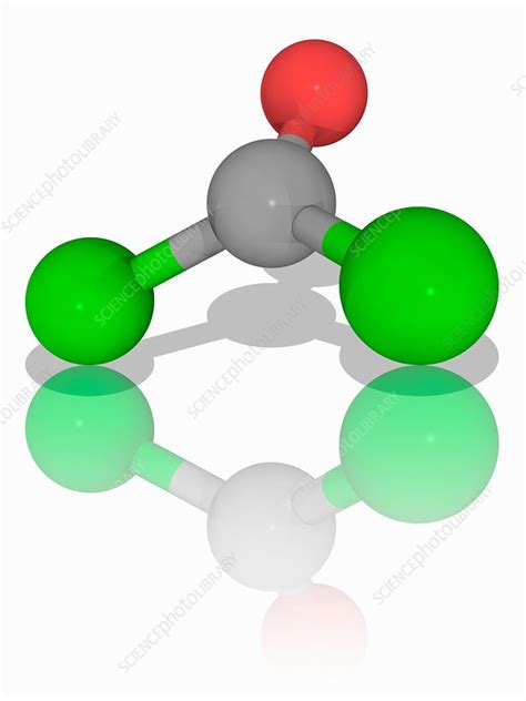 Phosgene chemical compound molecule - Stock Image - F016/9959 - Science Photo Library