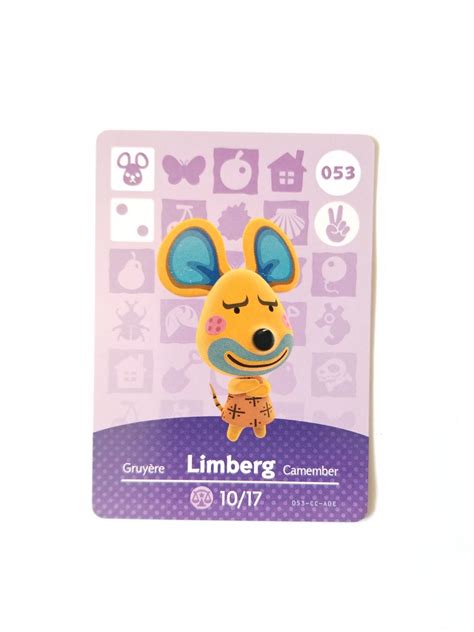 Animal Crossing Amiibo Card Limberg #53 on Mercari | Animal crossing ...