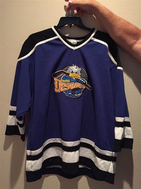 XXL Donald Duck Destroyers Hockey Jersey - free shipping! Adult XXL ...