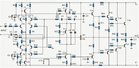 Build a Simple Audio Amplifier 2800W Circuit Diagram | Electronic ...