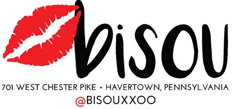 bisou logo with address_with red dot • Haverford Township Free Library