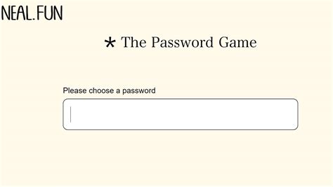 What Is ‘The Password Game’ on neal.fun, the Internet’s Newest Viral Browser Game? - PioneerNewz