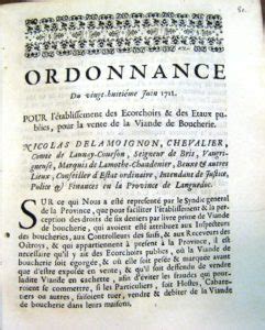 Sommières. 1748. Réglementations: boulangerie , boucherie. - Mémoire Sommières