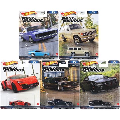 Hot Wheels Fast and Furious 2023 Mix 2 Vehicles Case of 10