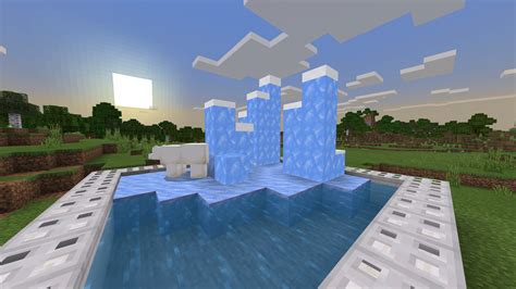 A small ice biome : r/Minecraft