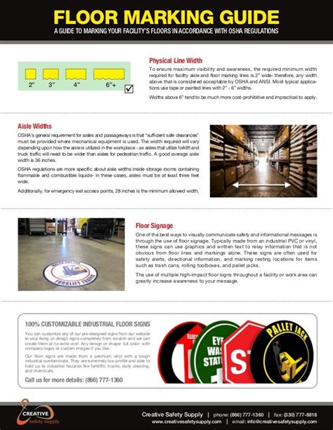 FLOOR MARKING GUIDE