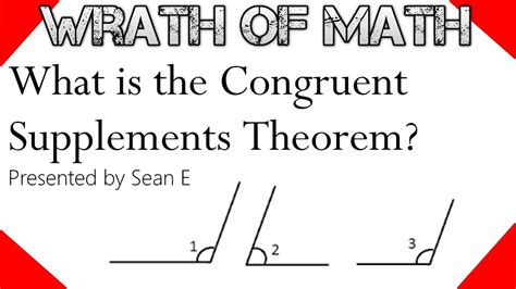 What is the Congruent Supplements Theorem? - YouTube