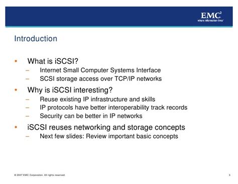 iSCSI Protocol and Functionality