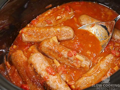 Slow Cooker Devilled Sausages - Slow Cooking Perfected