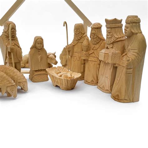 Wooden Nativity Set Christmas Nativity Set Hand Nativity - Etsy