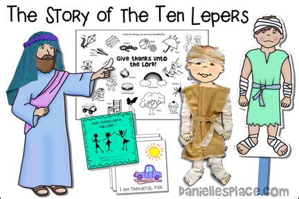 The Story of the Ten Lepers Bible Lesson - Printable Craft Patterns