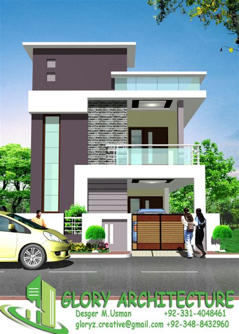 House Plans Floor And Elevation In 3d House Elevation With Floor Plan ...