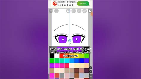 Tutorial gambar mata+mewarnai - YouTube