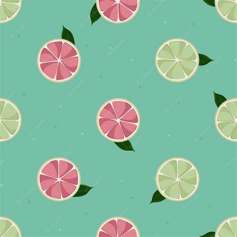 Premium Vector | Grapefruit slices vector background