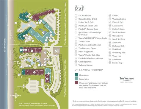 Westin Maui Resort Map