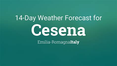 Cesena, Italy 14 day weather forecast