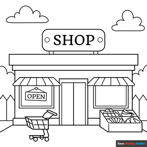 Store Coloring Page