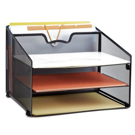 ProAid Mesh Office Desktop Accessories Organizer, Desk File Organizer ...