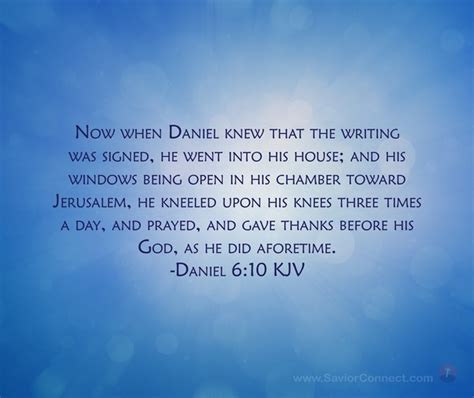 Daniel 6:10 KJV