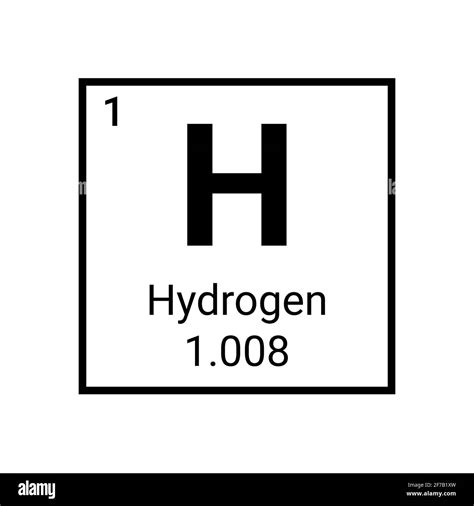 Hydrogen periodic table element. Hydrogen symbol chemical sign Stock Vector Image & Art - Alamy