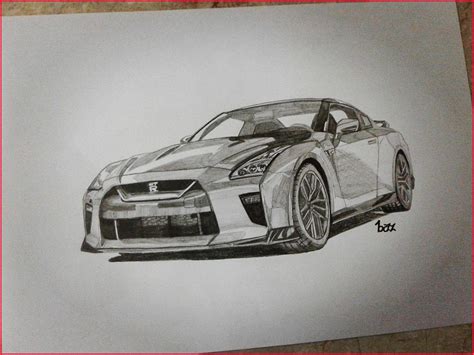 Nissan Gtr Drawing at PaintingValley.com | Explore collection of Nissan ...