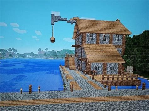 Dock House | Minecraft houses, Minecraft, Minecraft construction