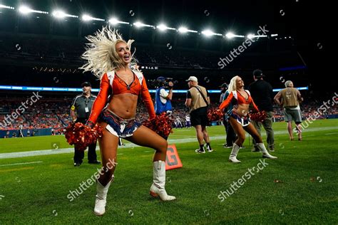 Denver Broncos Cheerleaders Perform During Second Editorial Stock Photo ...