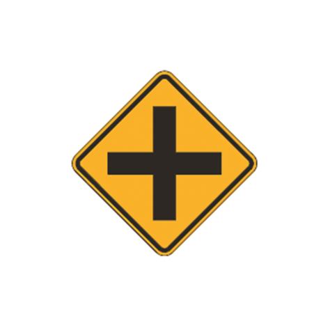 Cross Road Sign W2-1 - Traffic Safety Supply Company