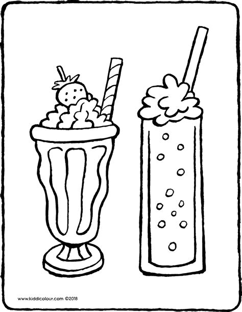 Milkshake Coloring Page Printable | Images and Photos finder