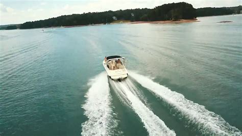 Boating on Lake Lanier, Drone Footage - YouTube