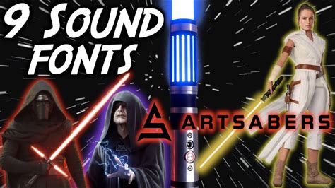 9 Dueling Lightsaber Sound Fonts by Artsabers! - YouTube